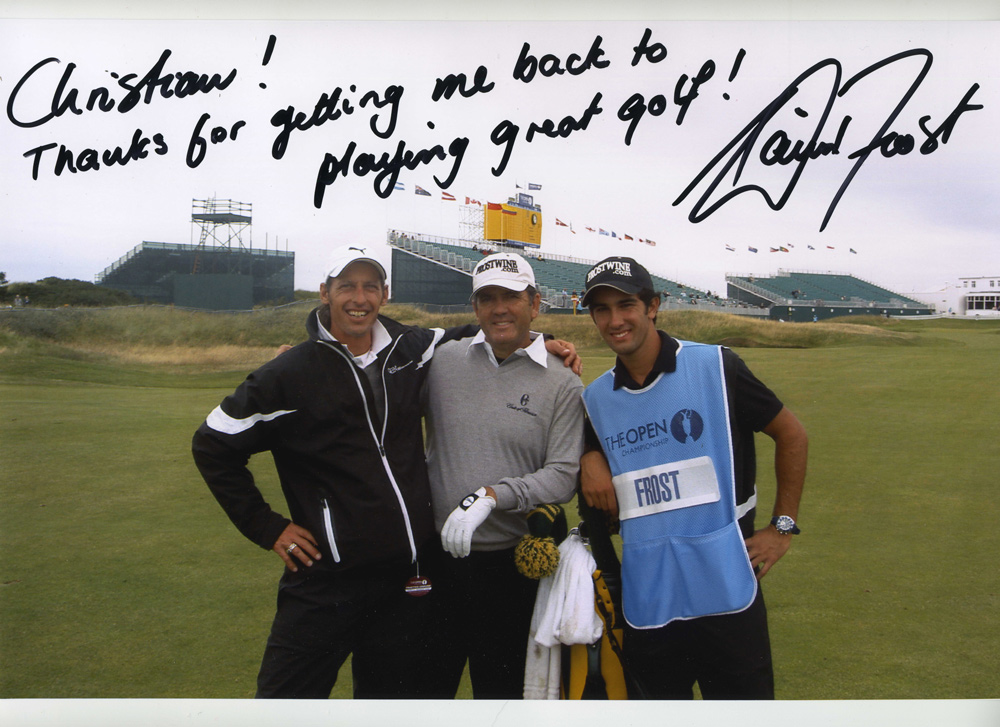 Thanks von David Frost an Coach Christian Neumaier - The Open 2008 Royal Birkdale