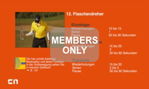 Flaschendreher Golf Krafttraining mal anders von Christian Neumaier