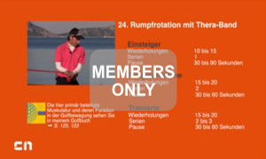 Rumpfrotation mit Theraband Golf Krafttraining mal anders von Christian Neumaier